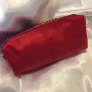 🦋Neiman Marcus Satin Nylon Pencil Cosmetic Bag